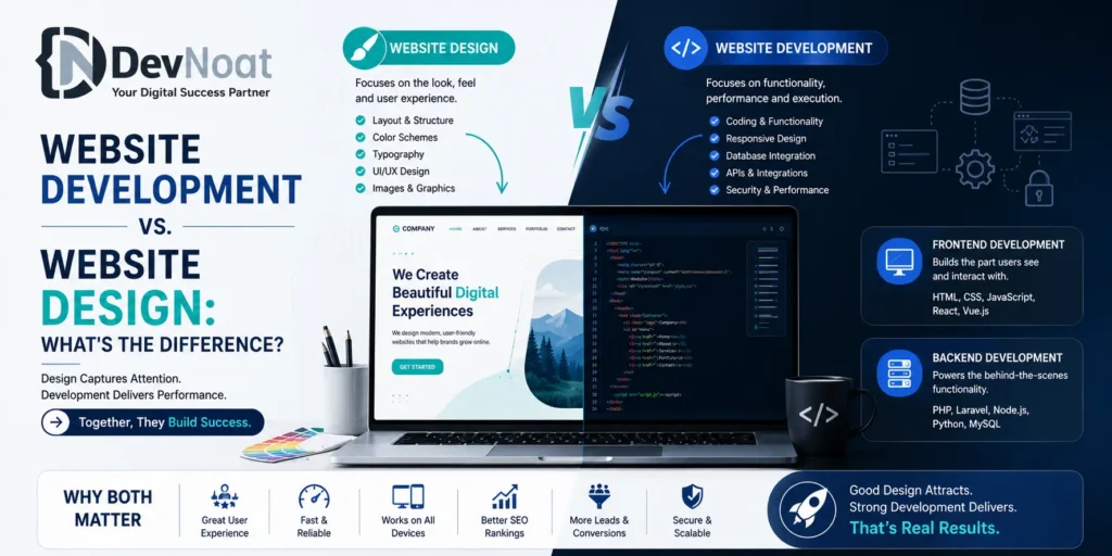 Website Development vs Website Design